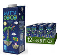 Watta Coco, Natural Brazilian Coconut Water, No Added Sugar - Unsweetened, Preservative Free, Agua de Coco - Healthy Drinks and Juice Alternative for Adults and Kids from Selected Young, Raw Green Coconuts 33.8 Fl Oz