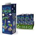 Watta Coco, Natural Brazilian Coconut Water, No Added Sugar - Unsweetened, Preservative Free, Agua de Coco - Healthy Drinks and Juice Alternative for Adults and Kids from Selected Young, Raw Green Coconuts 33.8 Fl Oz